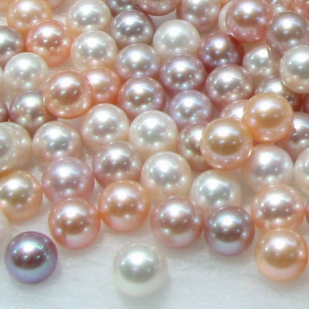 Pink Pearl Beads for Jewelry Making, 1750pcs Light Pink Pearl Craft Bead  with Hole 4mm 6mm 8mm 10mm 12mm Loose Spacer Bead for Necklace Bracelet
