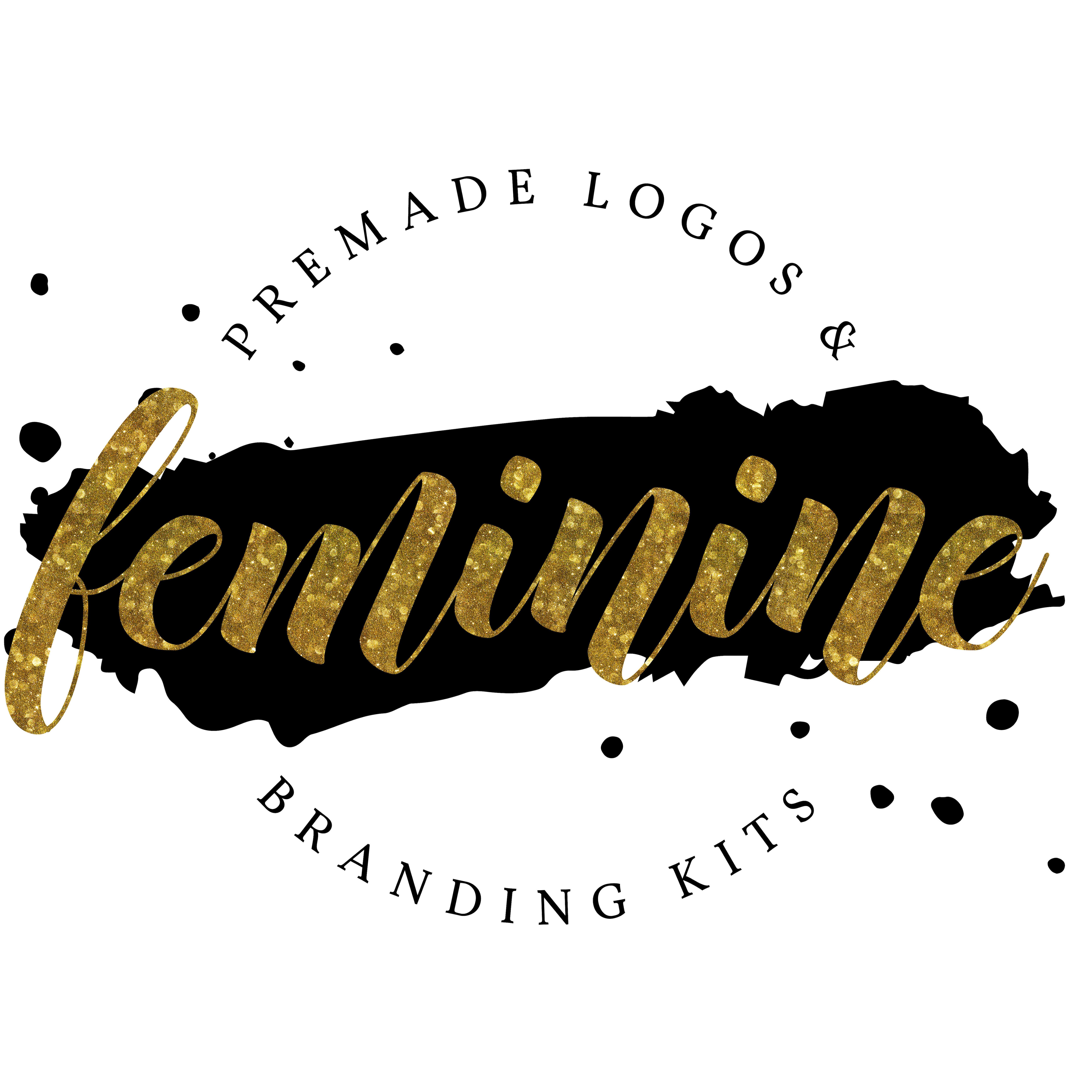 Modern and feminine premade logos and by FeminineLogoDesigns