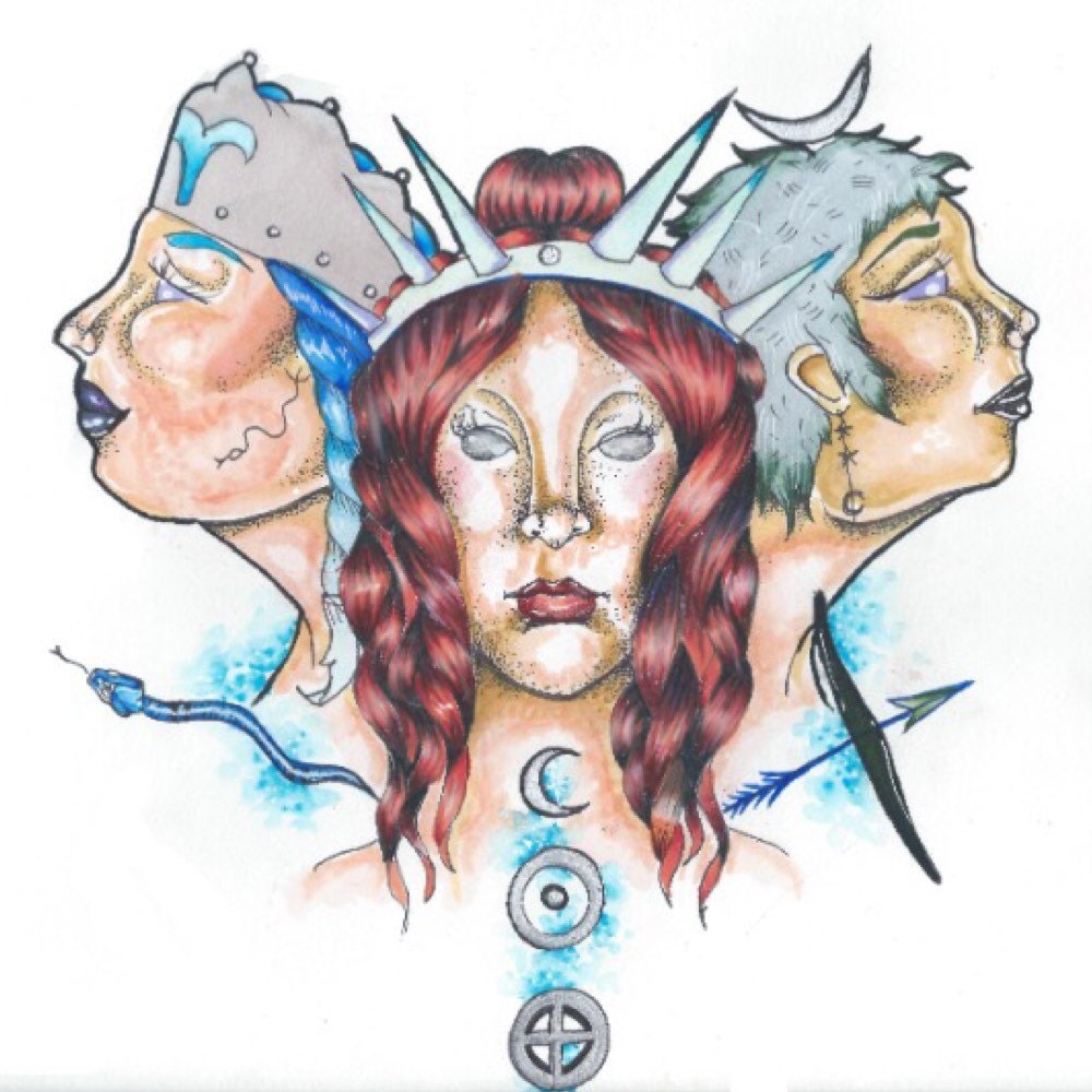 Gottin Artemis Ohrringe Dreifache Gottin Diana Griechische Etsy