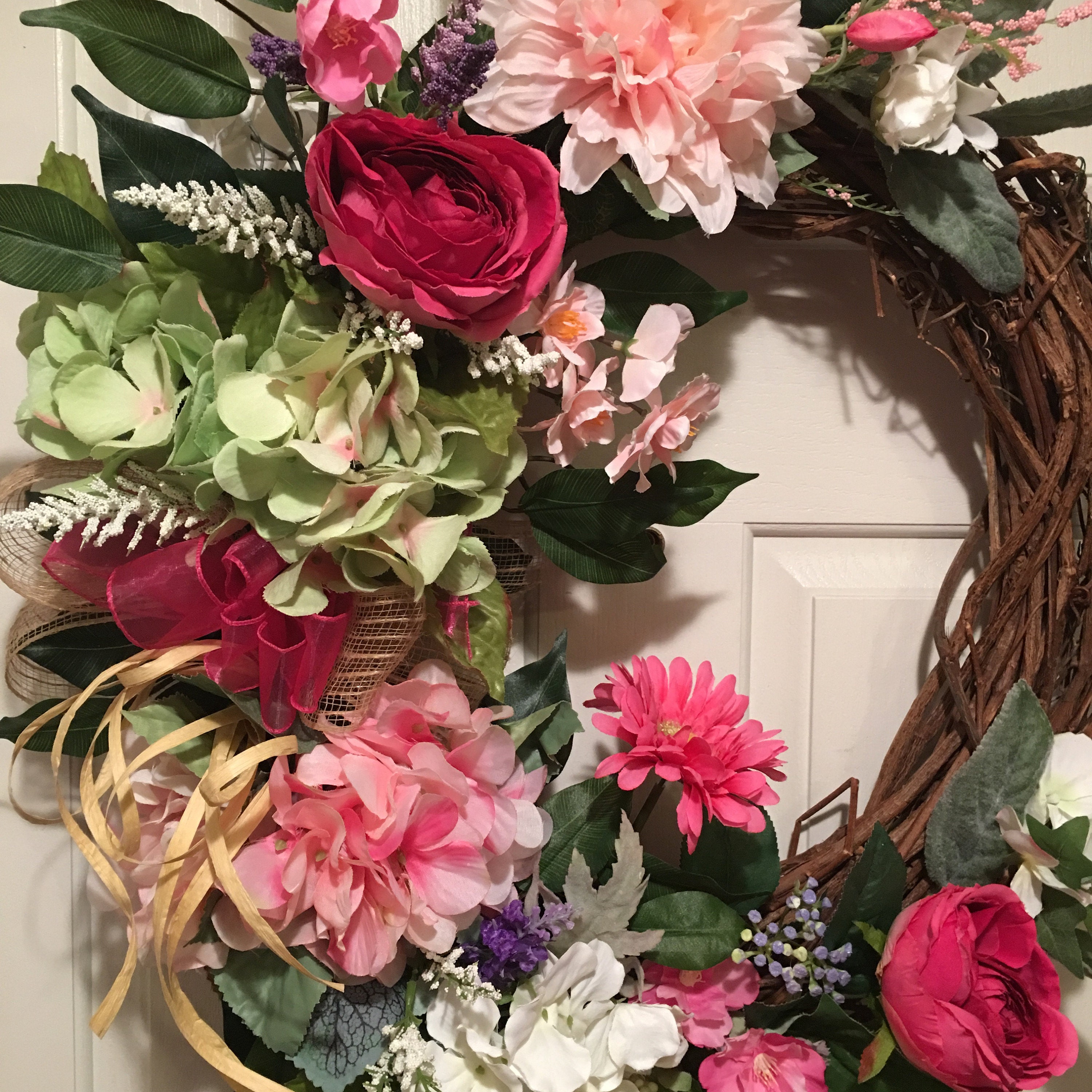 Silk Floral Wreaths designed by Deborah Brooks by SweetgrassFloral