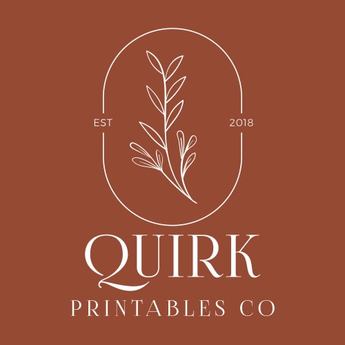 QuirkPrintablesCo store logo