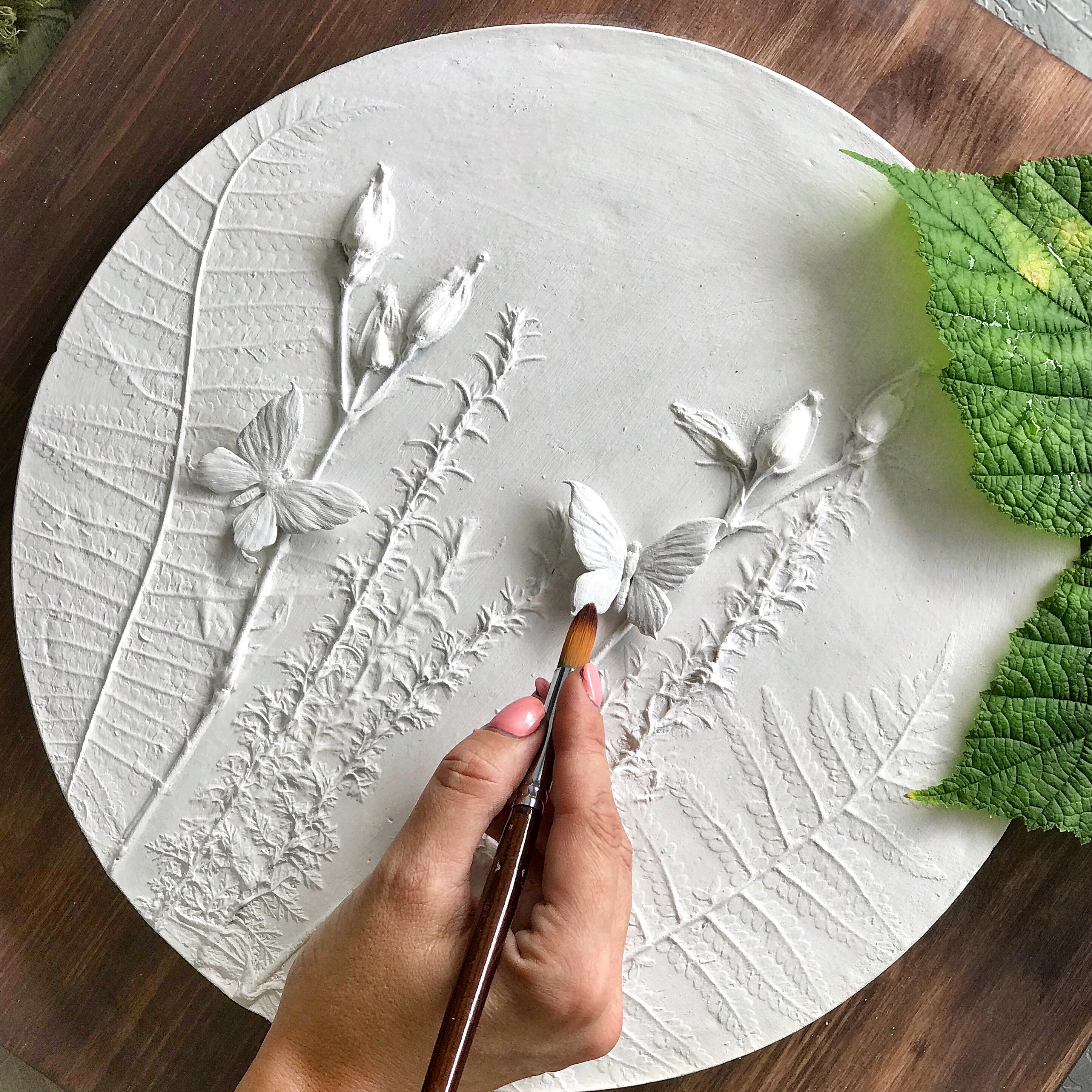 Картины из ткани и гипса своими руками