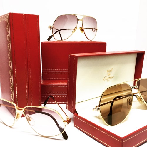 Cartier Edition Santos Dumont 58 16 130 Sunglasses Etsy UK