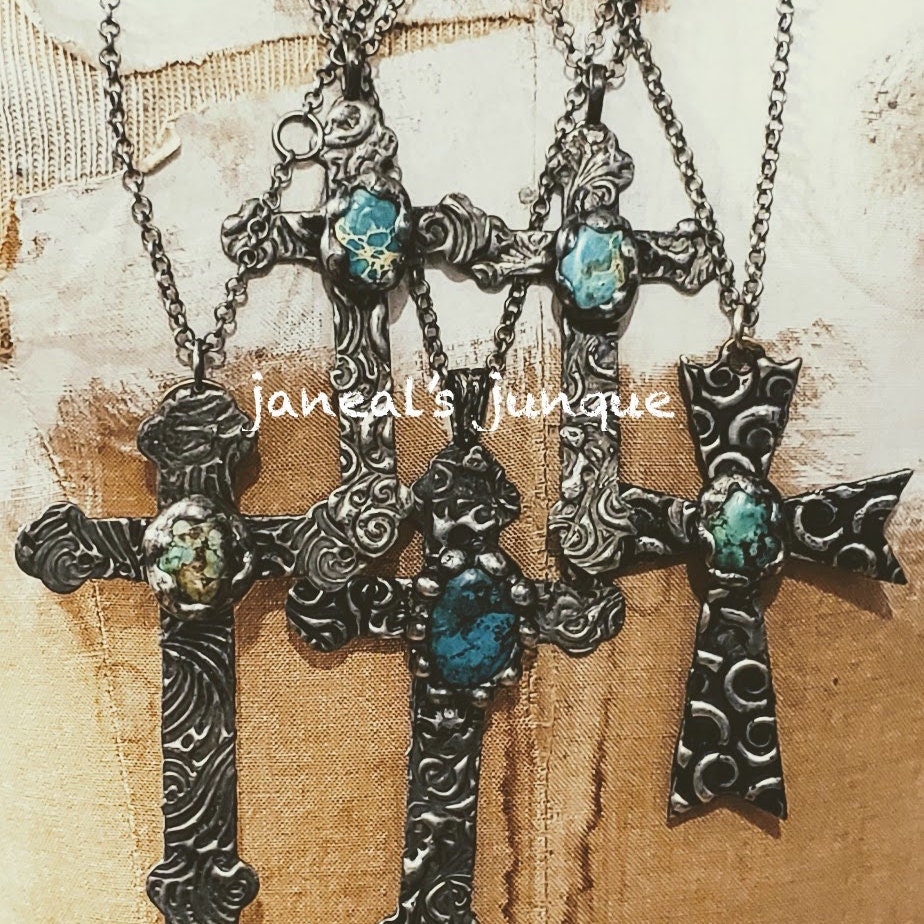 OOAK jewelry Stained Glass jewelry Long rosary chain Romantic necklace Vintage jewelry Soldered crystal prism pendant