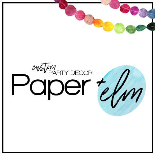 Paper Party Supplies by PaperandElm on Etsy