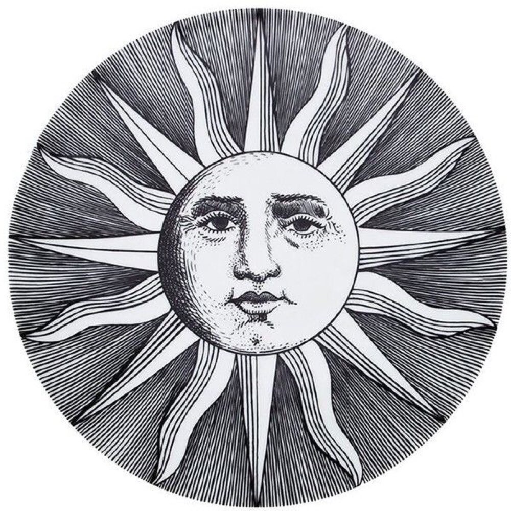 Луна с лицом рисунок