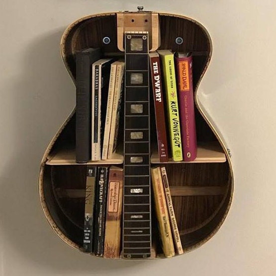 Guitar bookshelf deals