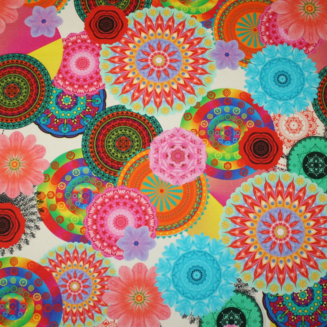 Red and white polka dot fabric coupon 50x70 cm
