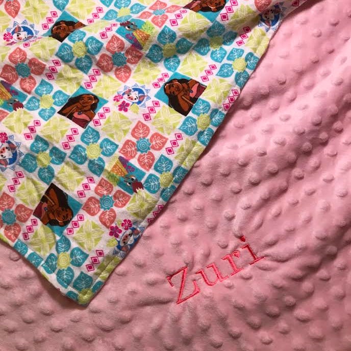 Personalized handmade minky blankets for all by Brookes3Treasures