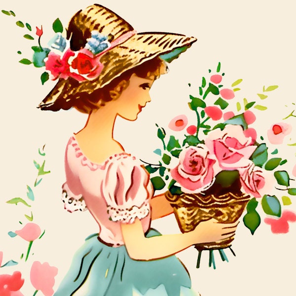 Isla | Women's Lovely Floral Art Print main image 0