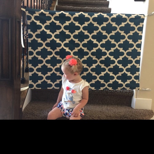 Fabric Baby Stair Gate Dog Gate Cloth Barrier Etsy