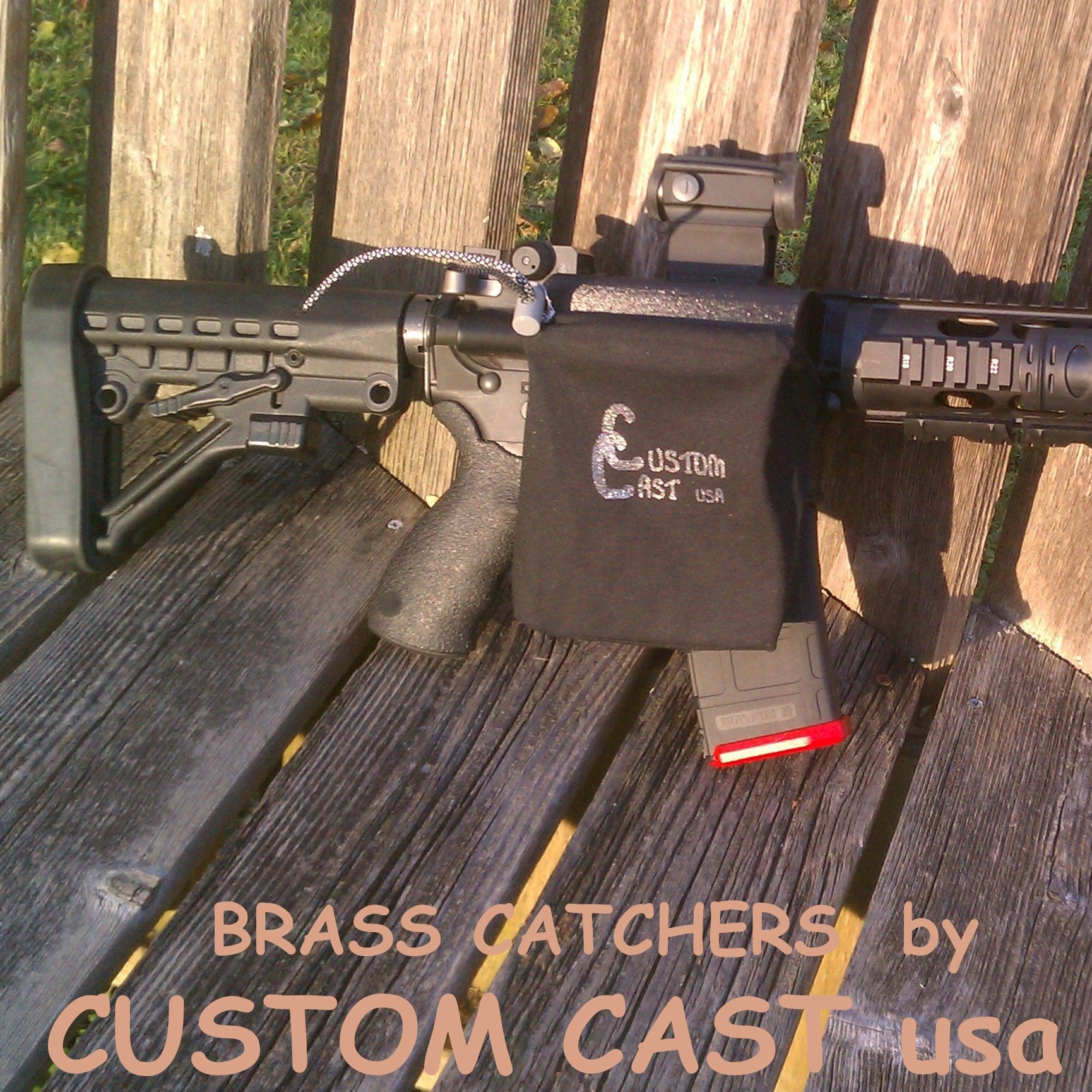 Brass Catcher for M-16 Built in Carry Handle by Custom Cast Usa -   Canada