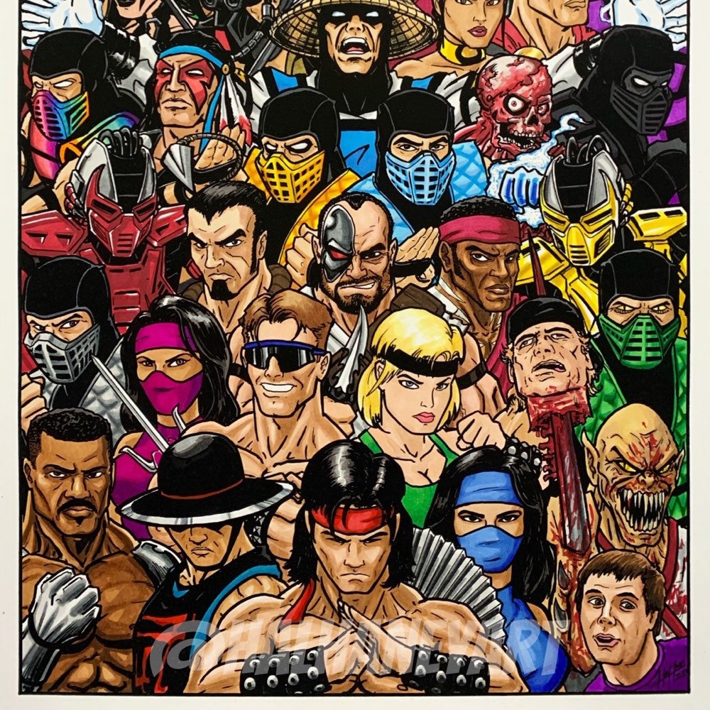 Mortal Kombat VS Street Fighter 11x17 Fine Art Print -  Norway