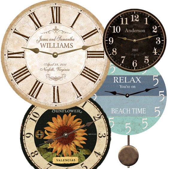 Personalized Whatever Clock the Time is Now Clock - Etsy