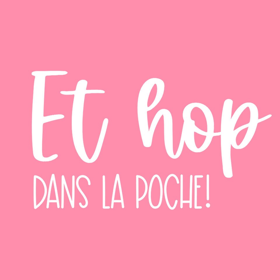 Et hop dans la poche etsy cheap