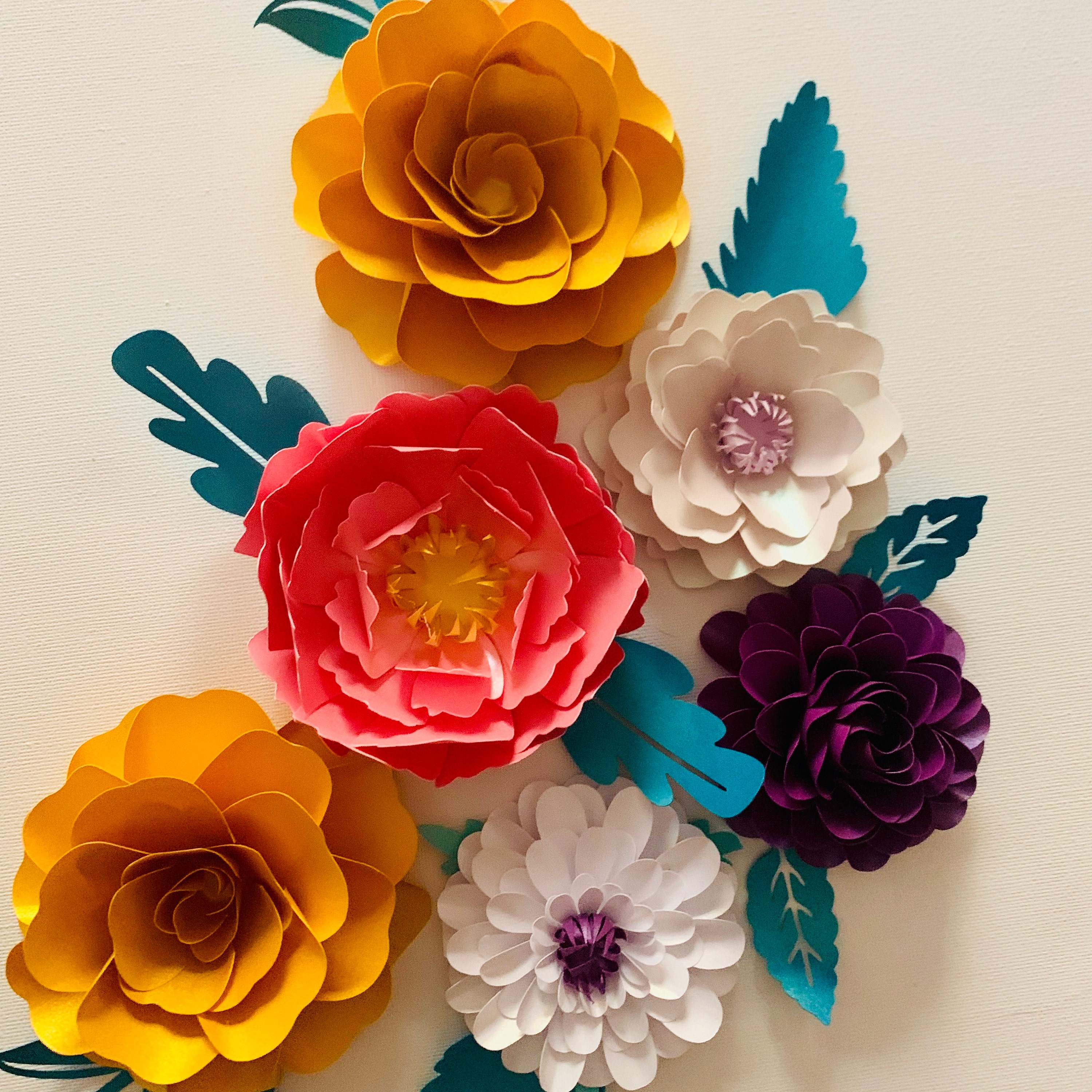 paper flowers craft by PapercraftByZvezda on Etsy