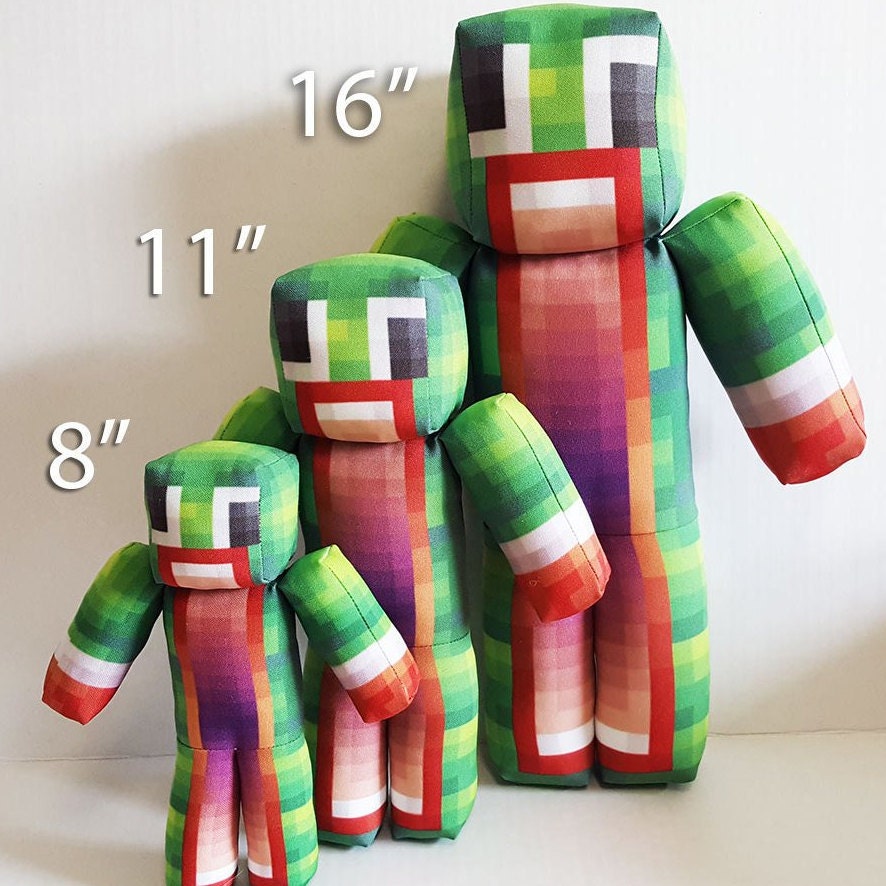 Handmade gaming inspired plush toys crafts and art by QubeCrafts