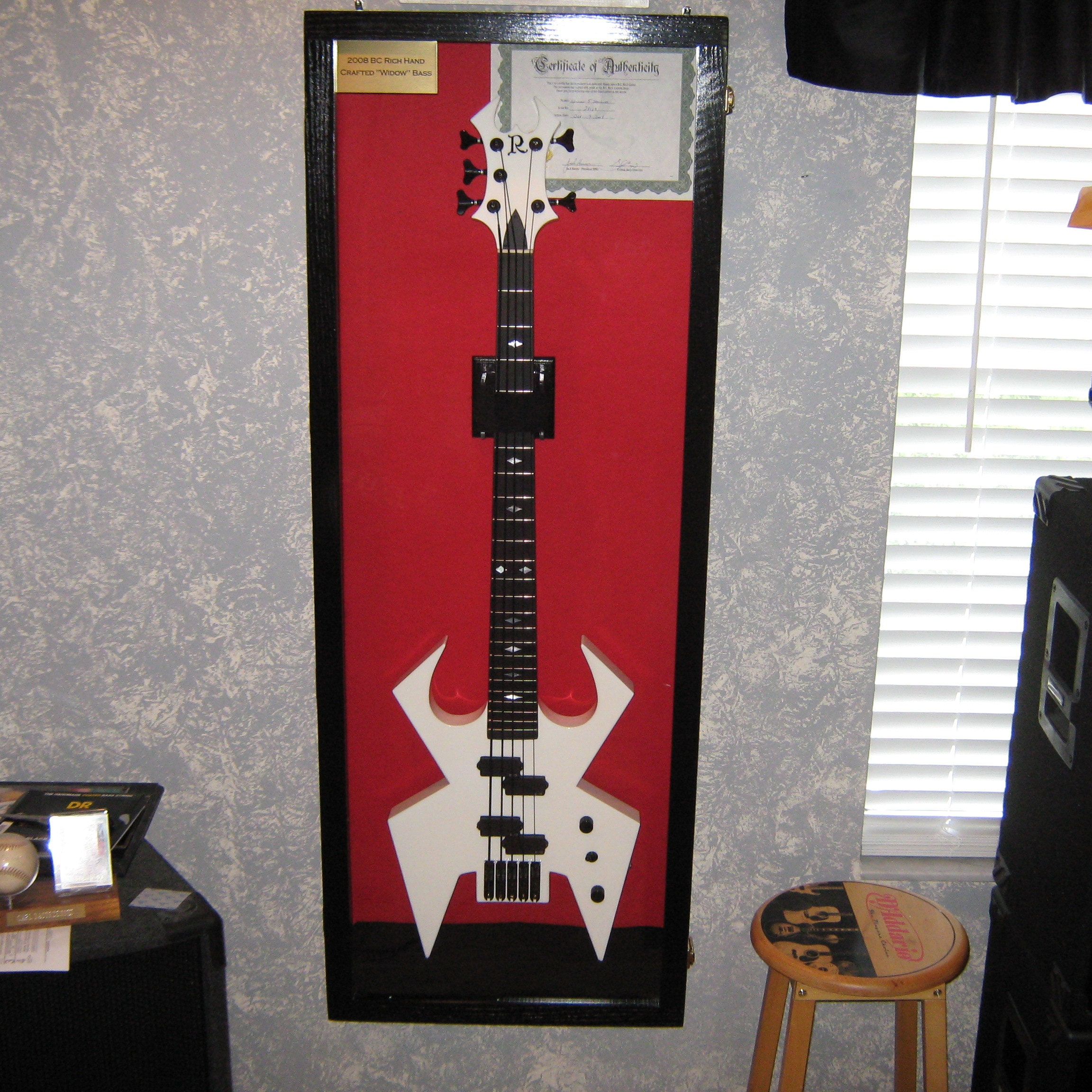 coffin guitar hanger