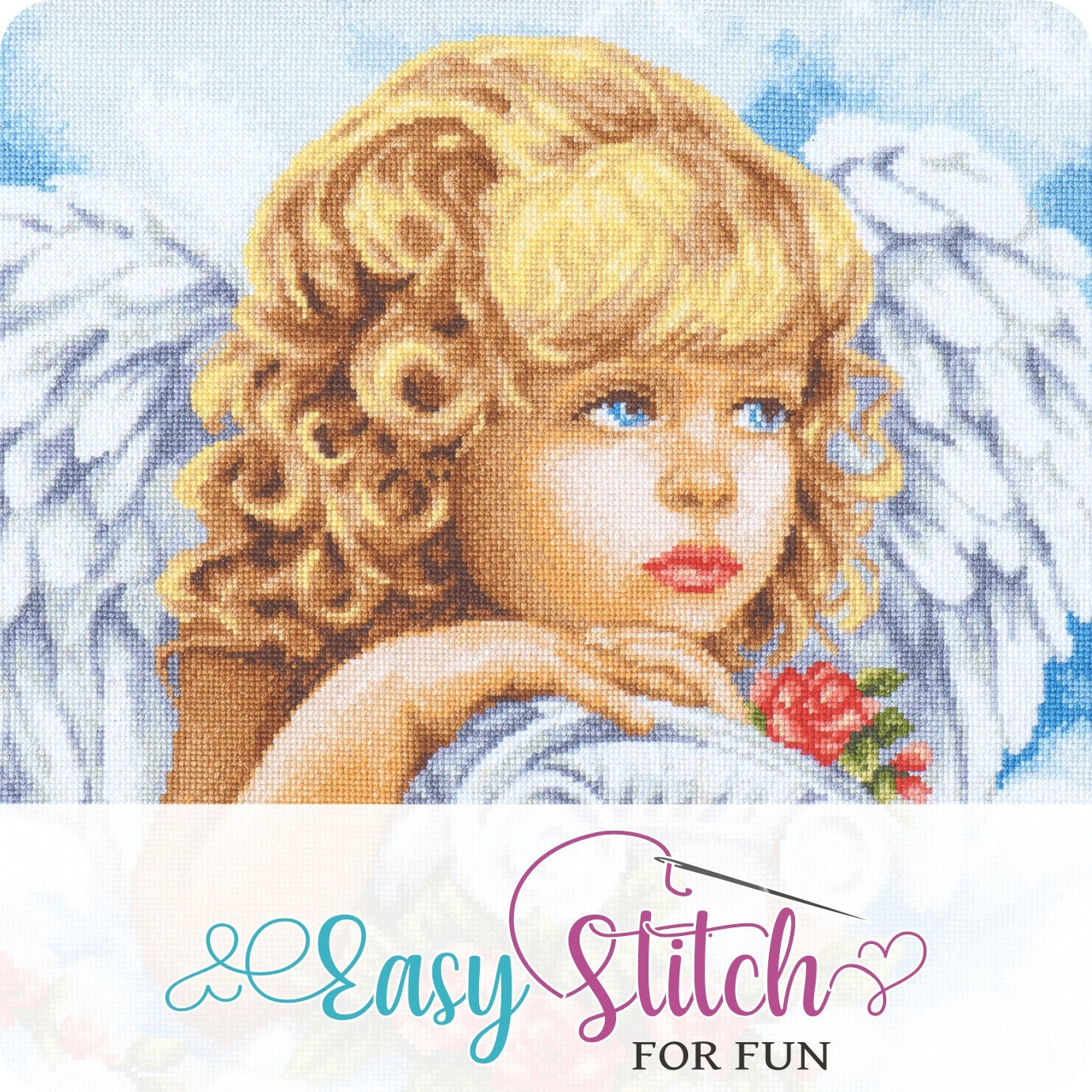 16ct 14CT Canvas Angels and Girls Cute Children Kids Cross Stitch