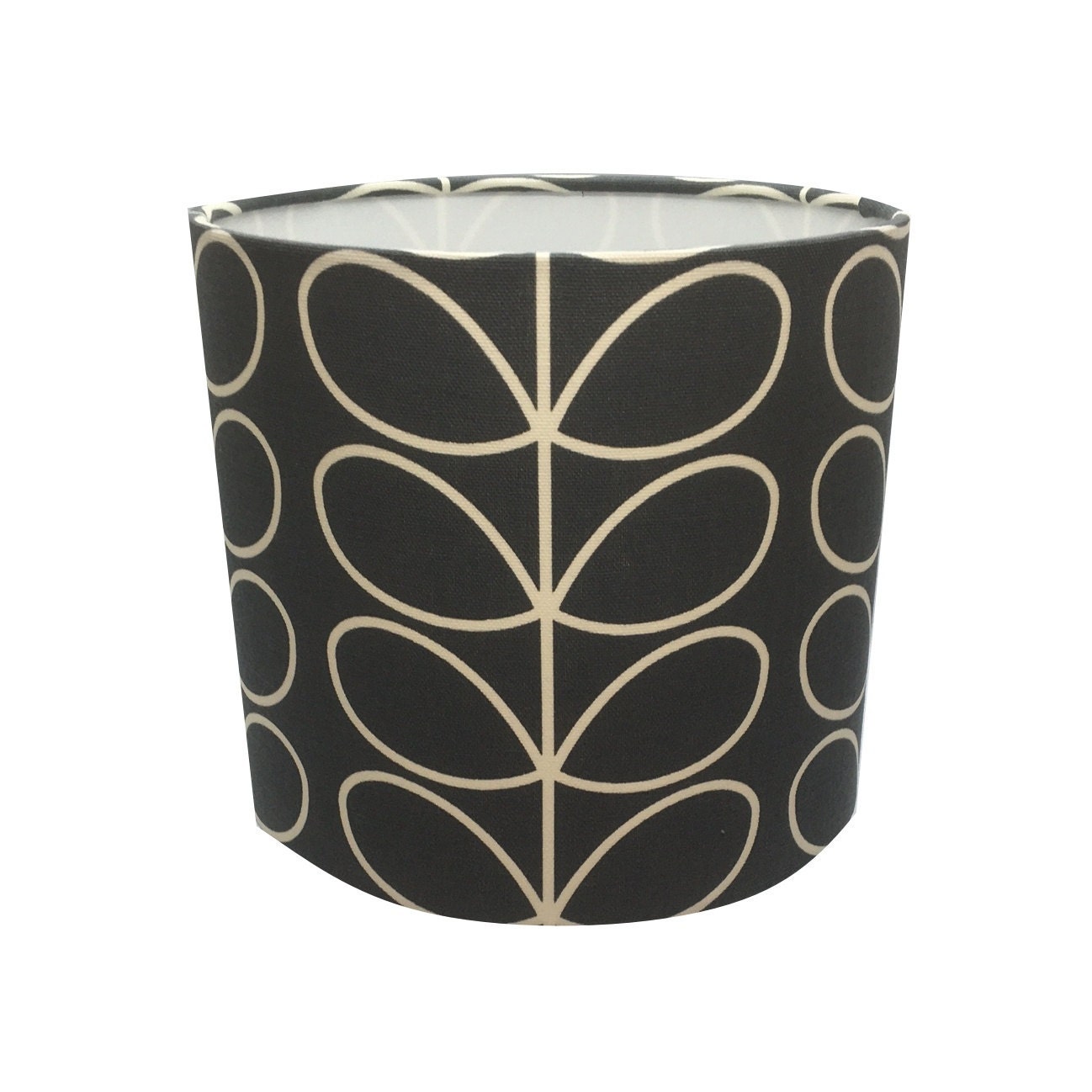 Handmade Lampshade Orla Kiely Linear Stem in Duck Egg double sided available * 