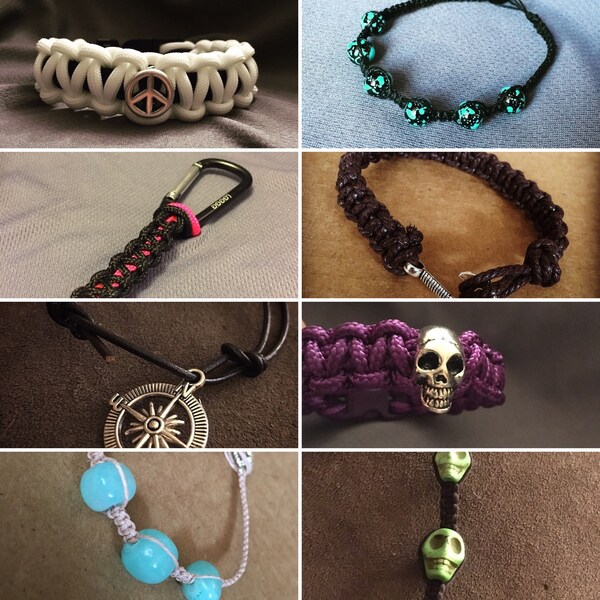 Purple Skull Paracord Bracelet - Etsy