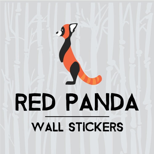 Red Panda Wall Stickers By Redpandawallstickers On - Red Panda Wall Decal Red Panda Wall Stickers By Redpandawallstickers On - Red Panda Wall Decal