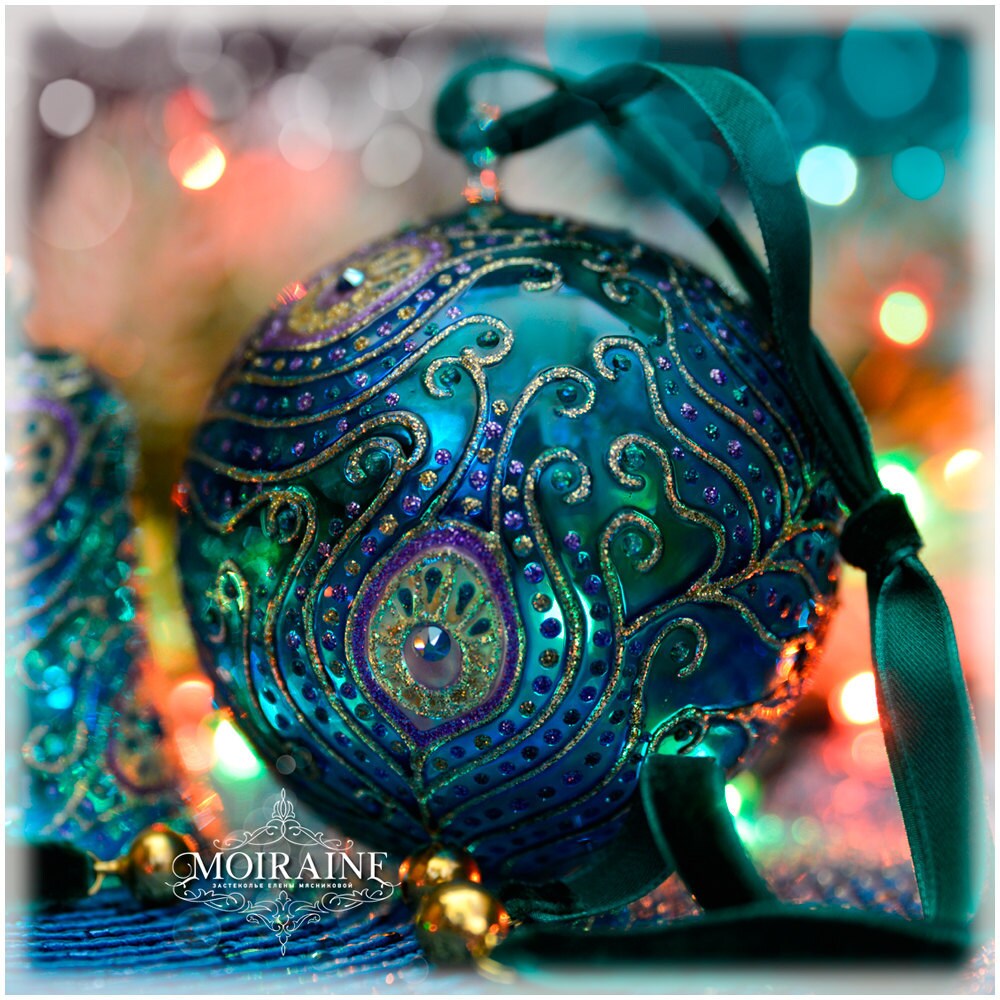 Unique Czech Glass Christmas Ornaments. by moirainechristmas