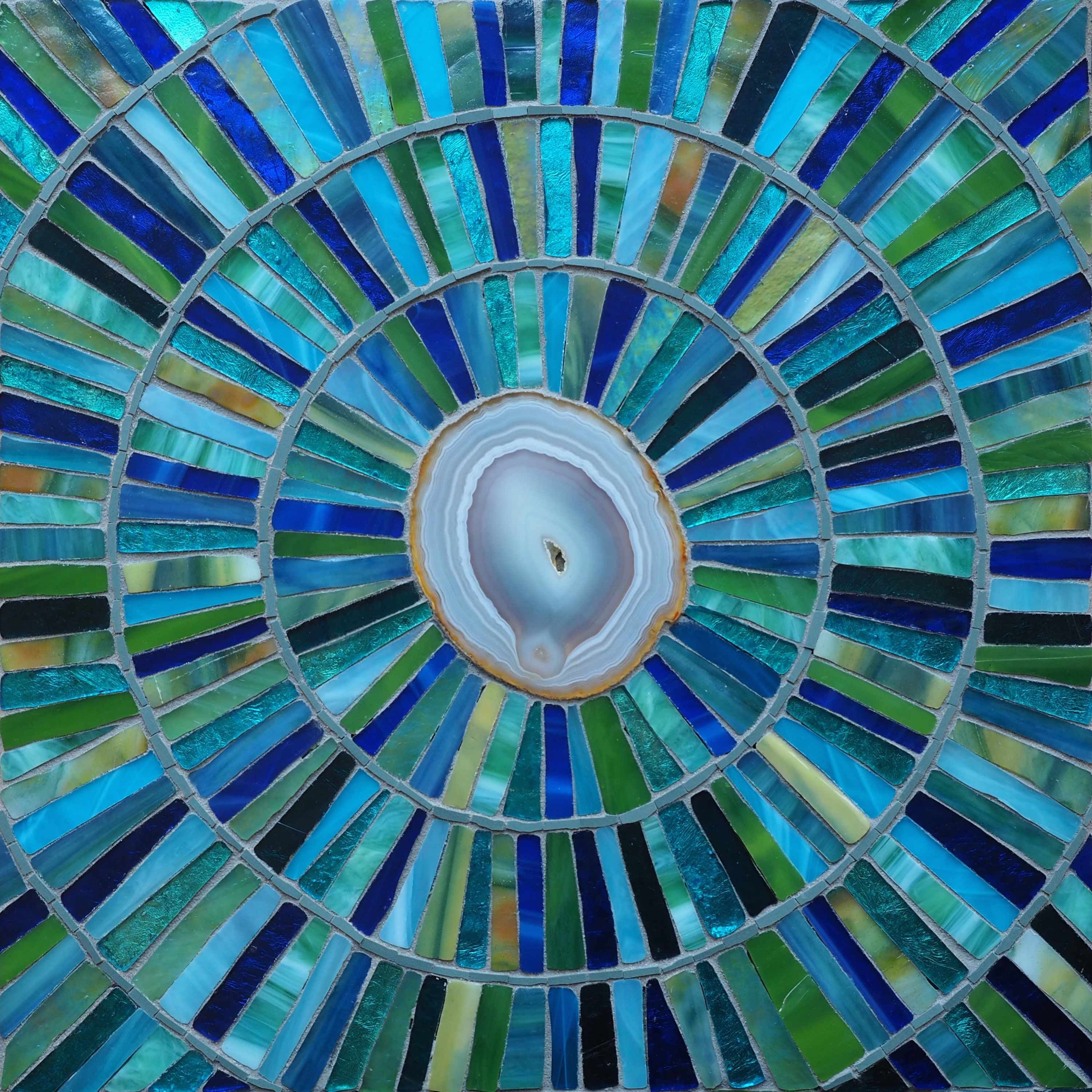 Framed Stained Glass Mosaic - Siobhan Allen