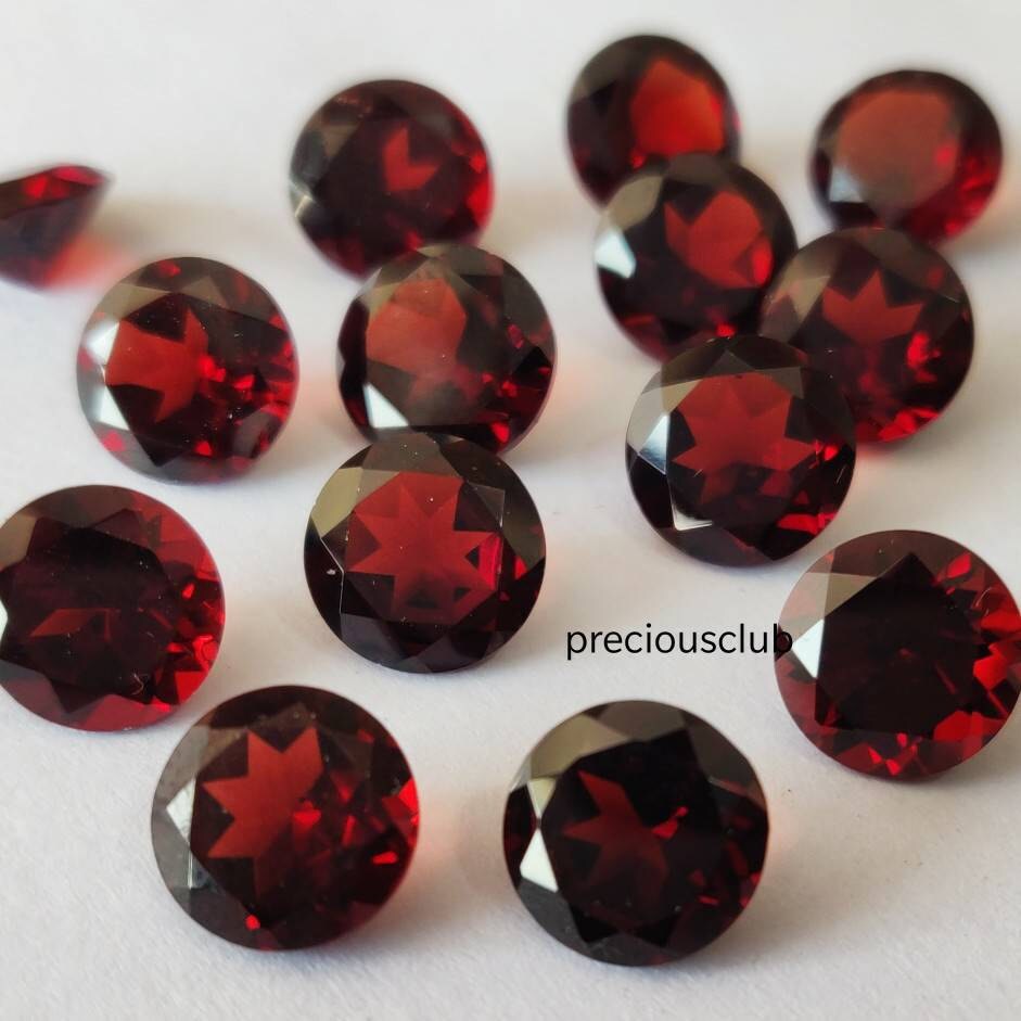 Details about   AAA Quality Natural 4mm Red Garnet Round Cabochon Loose Gemstone Wholesale 