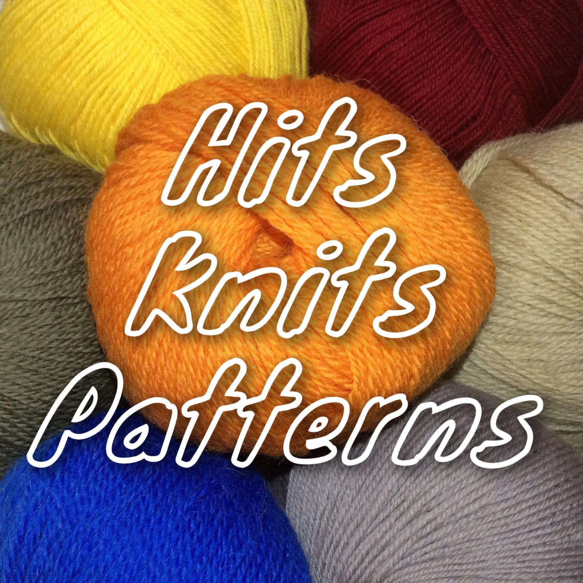 Easy PDF patterns for happy knitting by HitsKnitsPatterns on Etsy