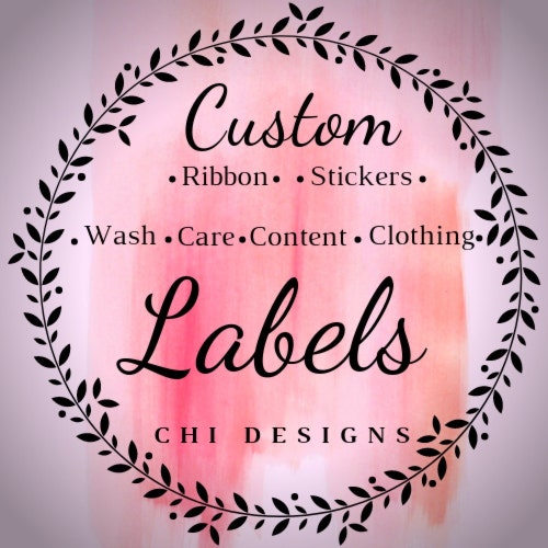 50 Small Folded Custom Tag / Satin Custom Labels/ Washable Tags/ Thermal  Printed Clothing Labels 