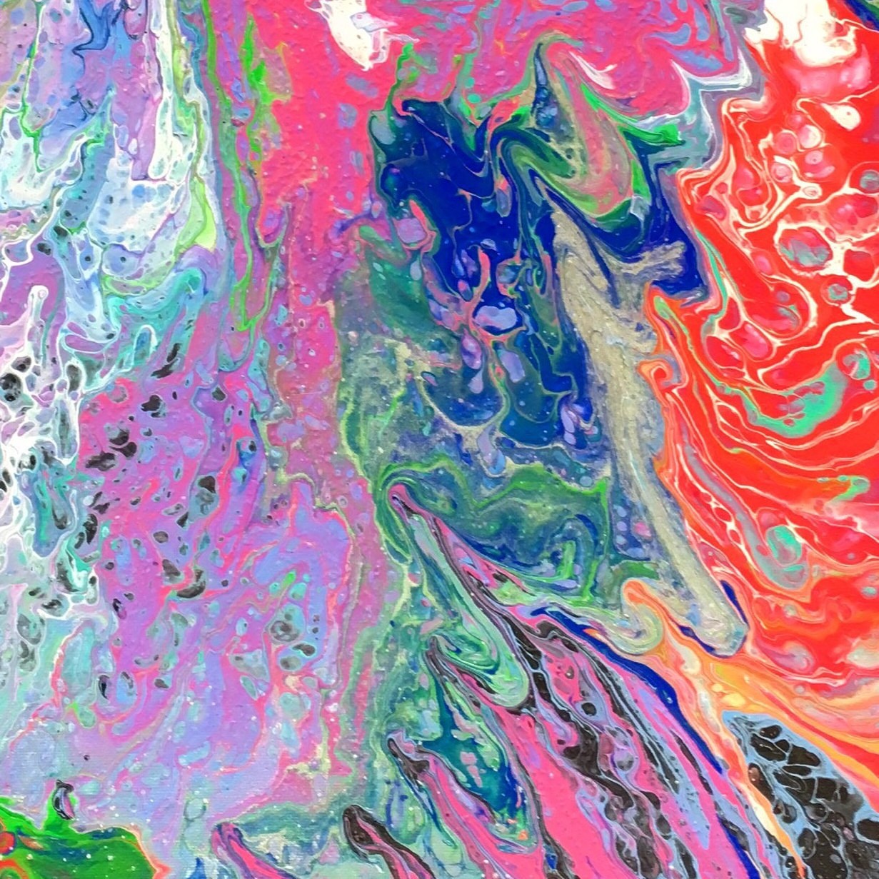 Candy Fluid Art Square 2pc Set Candy Fluid Art Square 2pc Set