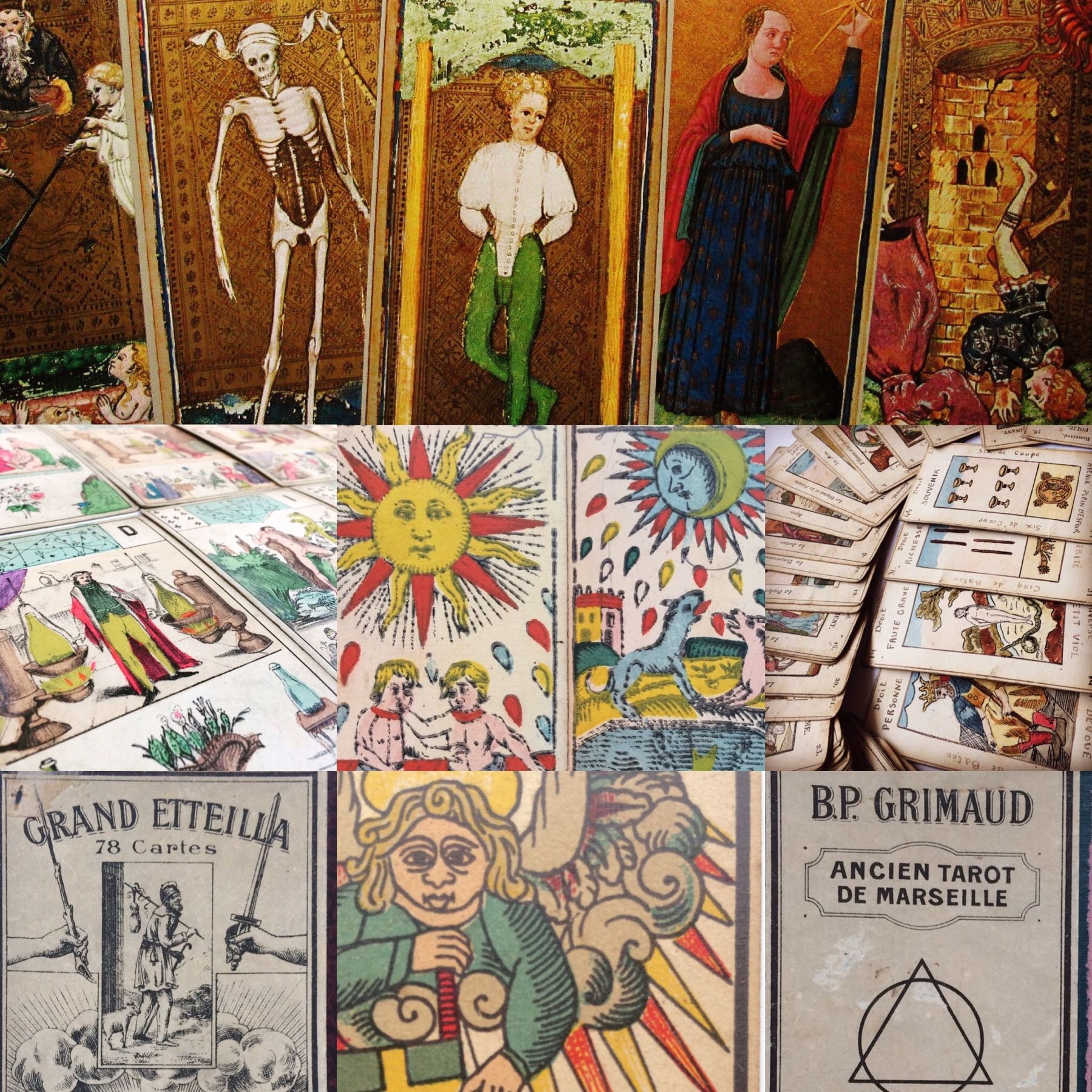 Vintage and Antique Tarot Cards by AntiqueTarot on Etsy