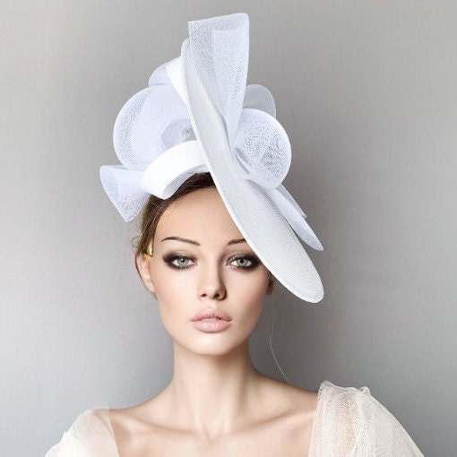 White fascinators deals