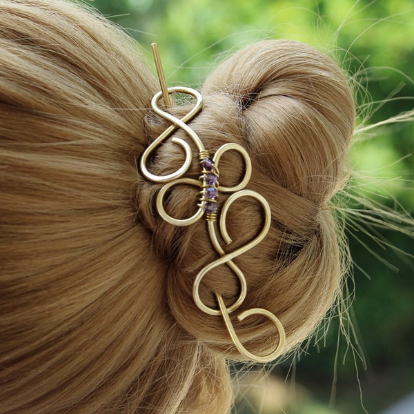 Mode Damen Haar Stäbchen Haarstab Haarschmuck Pin mit Ketten Anhänger Mode Damen Haar Stäbchen Haarstab Haarschmuck Pin mit Ketten Anhänger