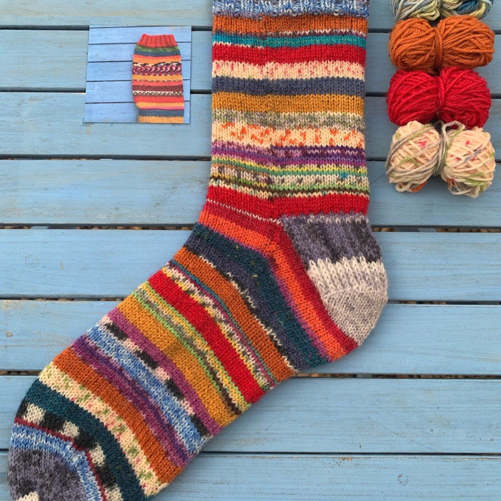 Scrappy Socks Knitting Kit With Needles Included 