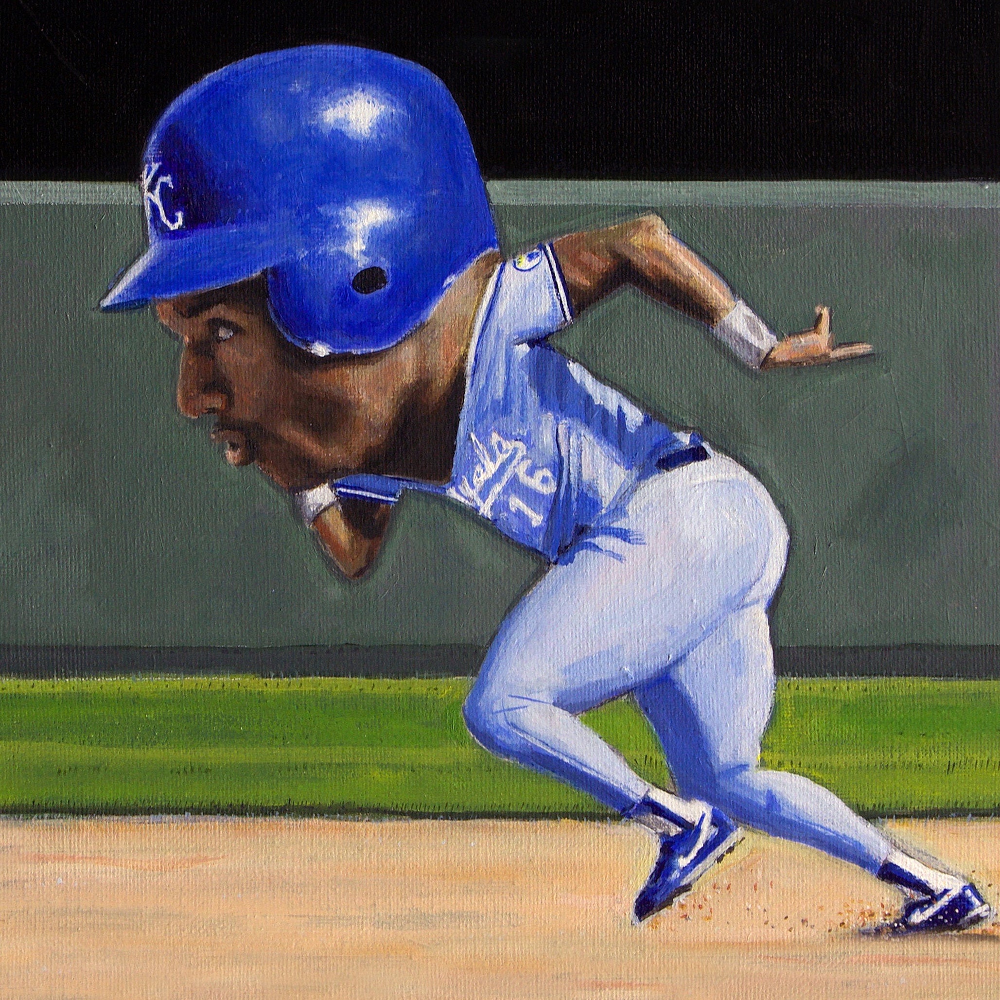 Bo Jackson, Kansas City Royals Art Photo Print