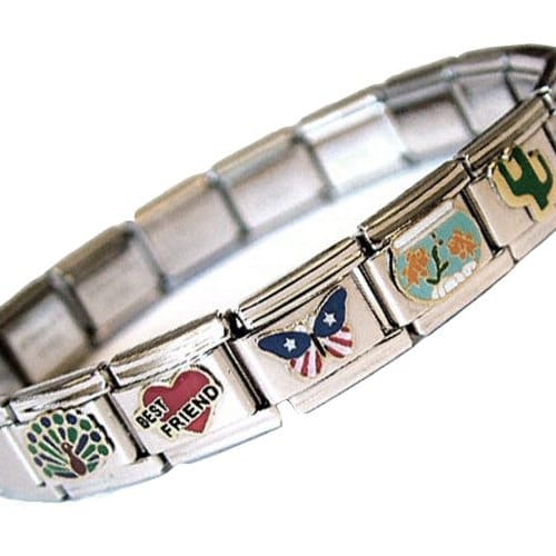Italian Style Charms Silver Bracelet Fits Classic 9mm Italian Charm UK  Stock : Amazon.co.uk: Fashion