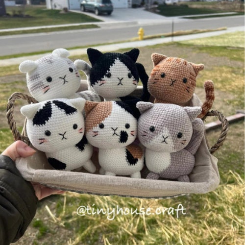 Crochet cat doll new arrivals