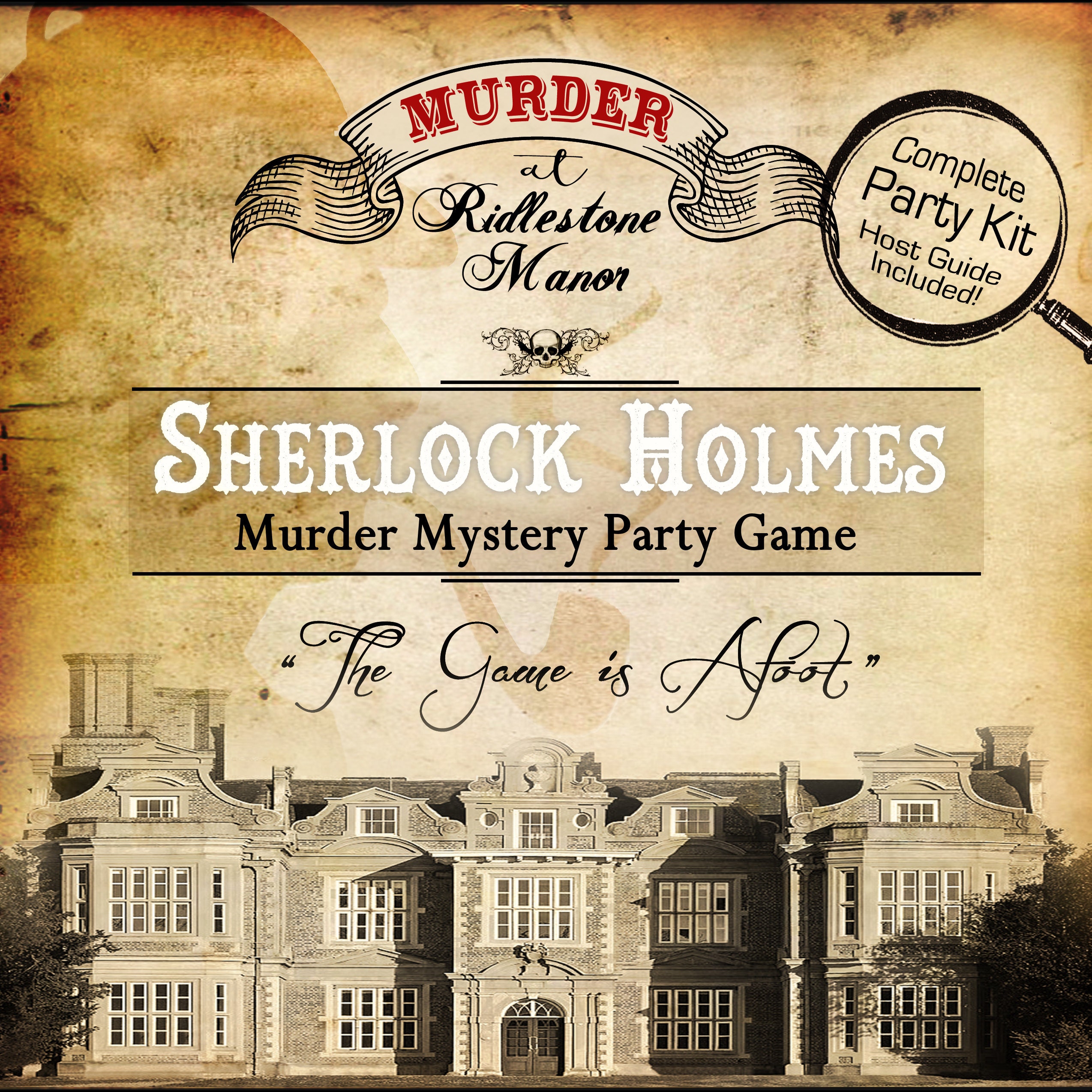 picture Murder Mystery Party Kit Reviews sherlock holmes murder at riddlestone manor murder mystery dinner party game
