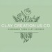 CREATE YOUR OWN! Large round floral foam Clay mirror - 22”x22”