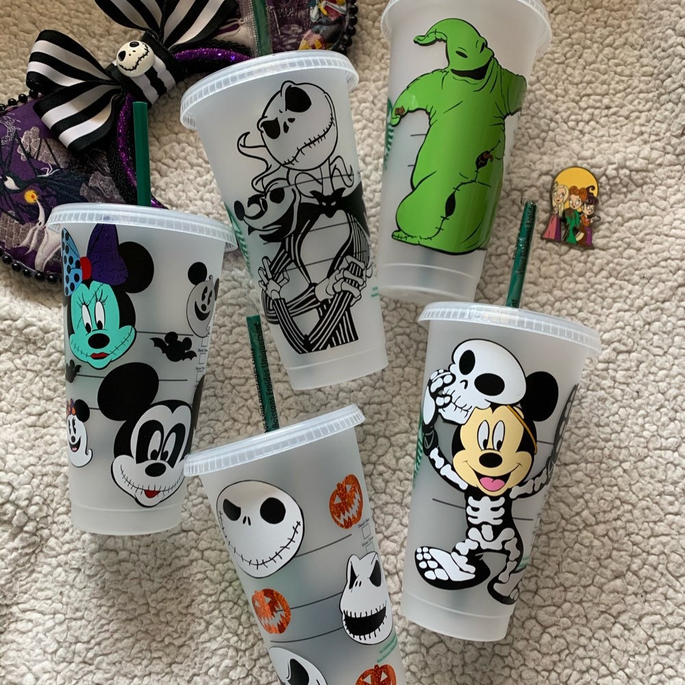 Mickey Mouse Inspired Starbucks Cup, Mickey Faces Starbucks Cup