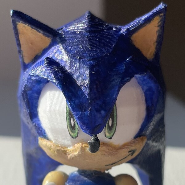 Sonic the Hedgehog Custom 3D Printed Jakks Pacific Super Sonic Inspired ...