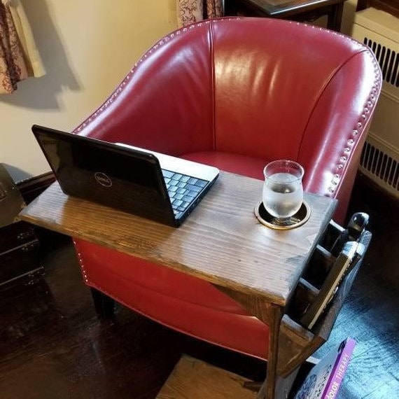 iPad stand Tablet holder C Table Tablet Stand Sofa Arm Rest Folding Tray Table Cup Holder Remote Holder TV Tray Table Java Side Table