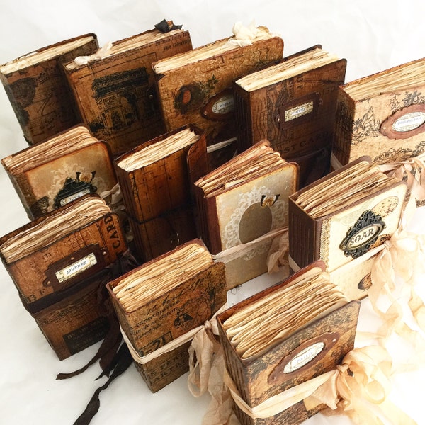 TN Shabby Scrappy Journals, 22 Traveler's Notebook Inserts, Junk ...