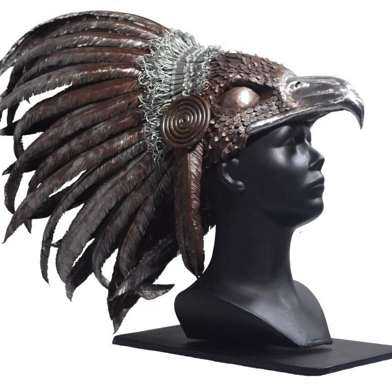 Steel Giant Eagle Head Headdress 