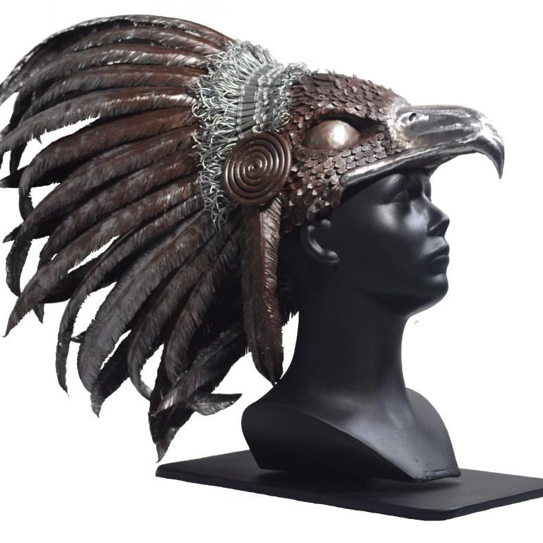 Steel Giant Eagle Head Headdress Sculpture. chief - Etsy New Zealand