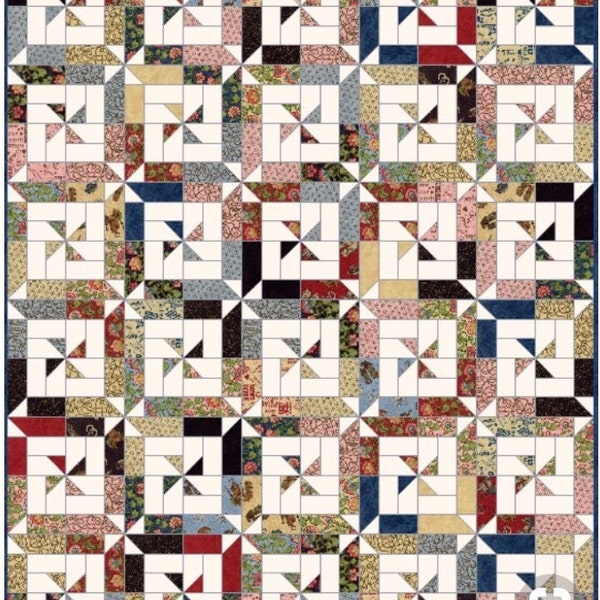 Traditional Log Cabin Quilt Block Pattern Download - Etsy
