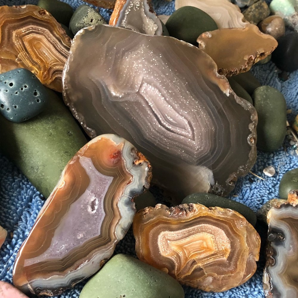 Green Obsidian Freeform Cabochon