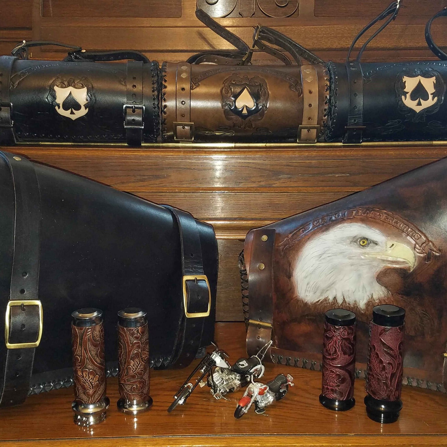 handgemaakt leer bi-fold Tassen & portemonnees Portemonnees & Geldclips Portemonnee met ketting Veterans Bi-fold Buffalo hide-lined Wallet aangepaste tweevoudige ketting portemonnee lederen portemonnee militaire bifold 